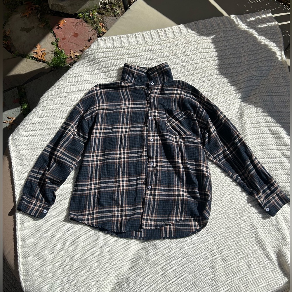Navy Flannel, Size L